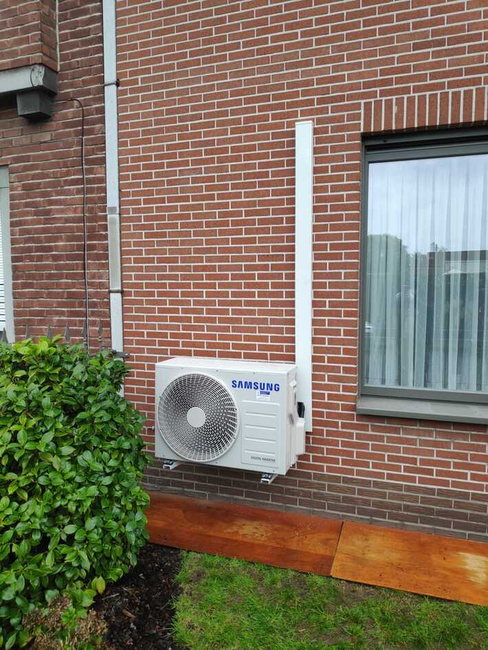 Realisatie Samsung single split warmtepomp wind free Comfort te Gentbrugge