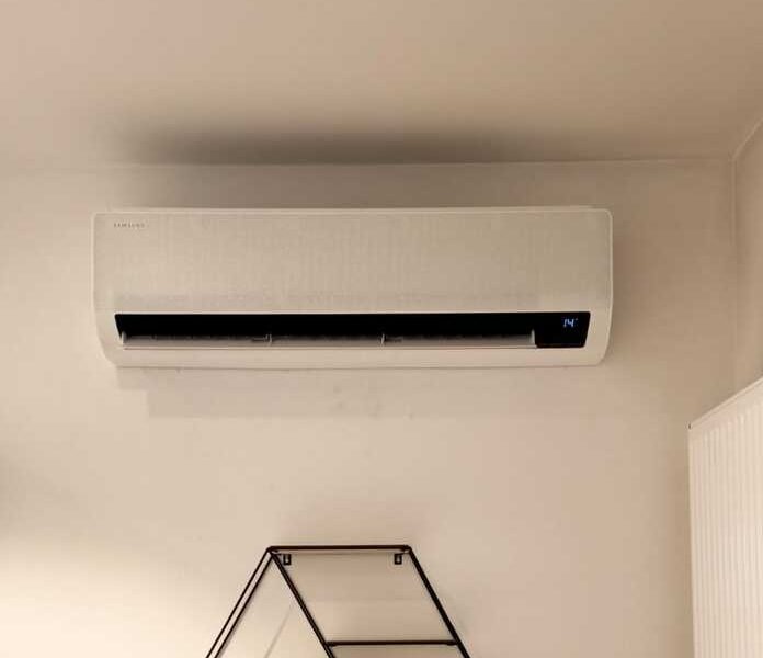 Realisatie Samsung multisplit airco/warmtepomp met 3 binnenunits wind free Comfort te Nieuwerkerken