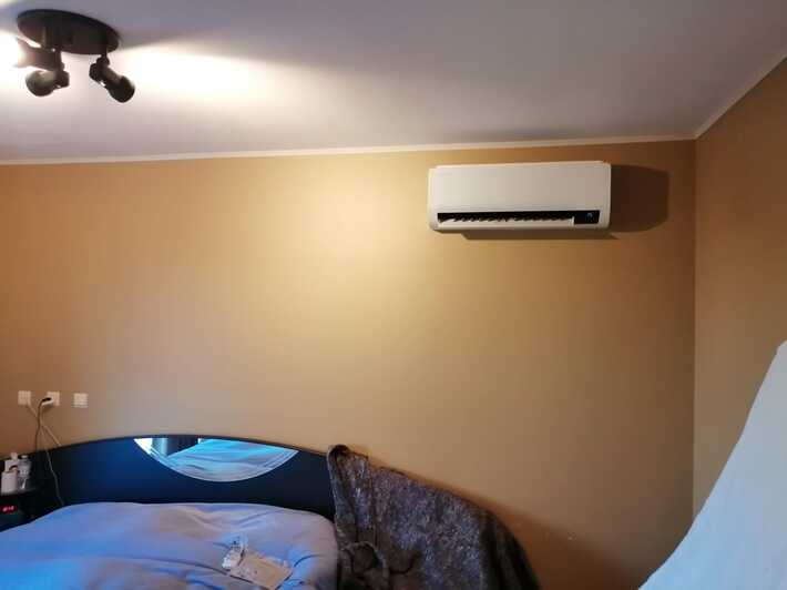 Realisatie Samsung multisplit aircowarmtepomp met 3 binnenunits wind free Comfort te Sint-Lievens-Houtem