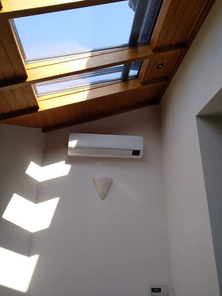 Realisatie Samsung multisplit aircowarmtepomp met 4 binnenunits Wind Free Comfort te Wambeek