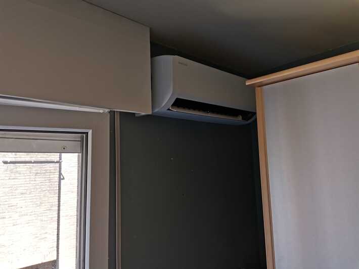 Realisatie Samsung multisplit aircowarmtepomp met 3 binnenunits Wind Free Comfort te Erpe