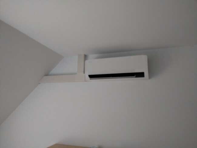 Realisatie Samsung multisplit aircowarmtepomp met 4 binnenunits Wind Free Comfort + Elite te Dilbeek