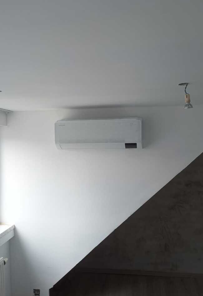 Realisatie Samsung multisplit aircowarmtepomp met 2 binnenunits Wind Free Comfort te Asse