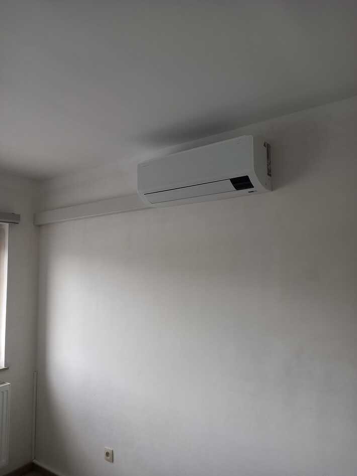 Realisatie Samsung multisplit aircowarmtepomp met 4 binnenunits Wind Free Comfort Brugstraat te Berlare