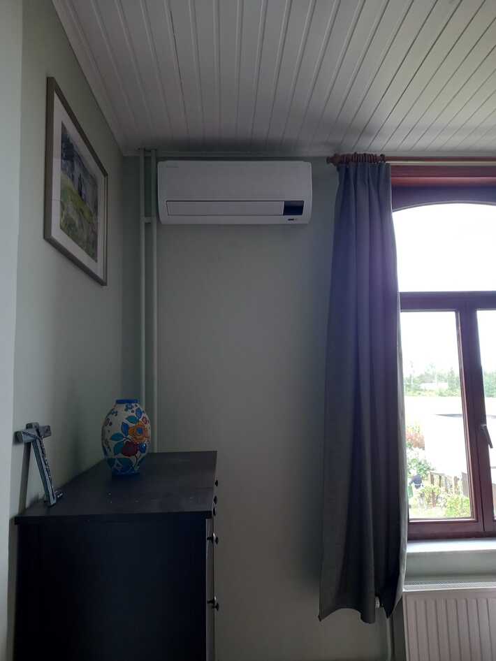 Realisatie Samsung multisplit aircowarmtepomp met 2 binnenunits CEBU te Aalst