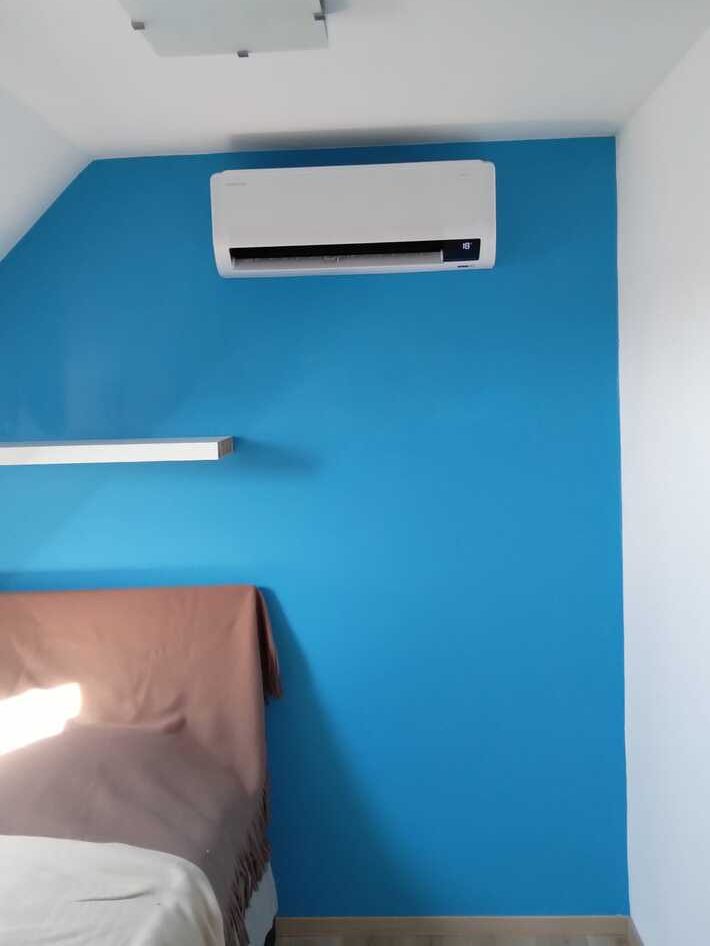 Realisatie Samsung multisplit aircowarmtepomp met 2 binnenunits Wind Free Comfort te Herzele