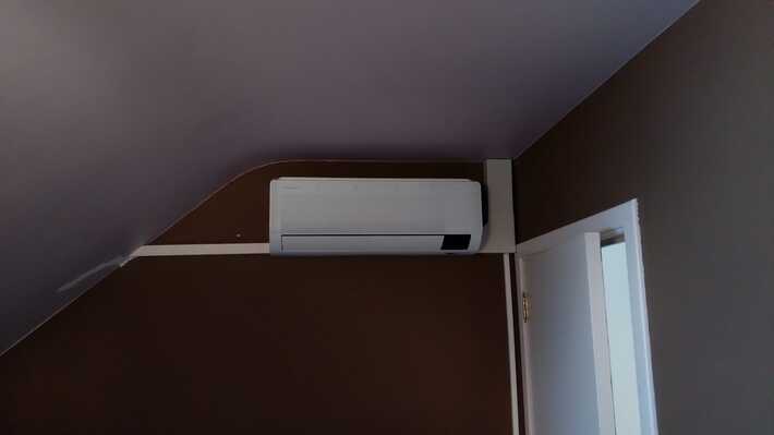 Realisatie Samsung multisplit aircowarmtepomp met 3 binnenunits Wind Free Comfort te Gavere