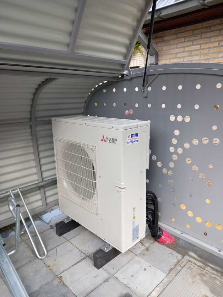Realisatie Mitsubishi multisplit aircowarmtepomp met 3 binnenunits te Aalst