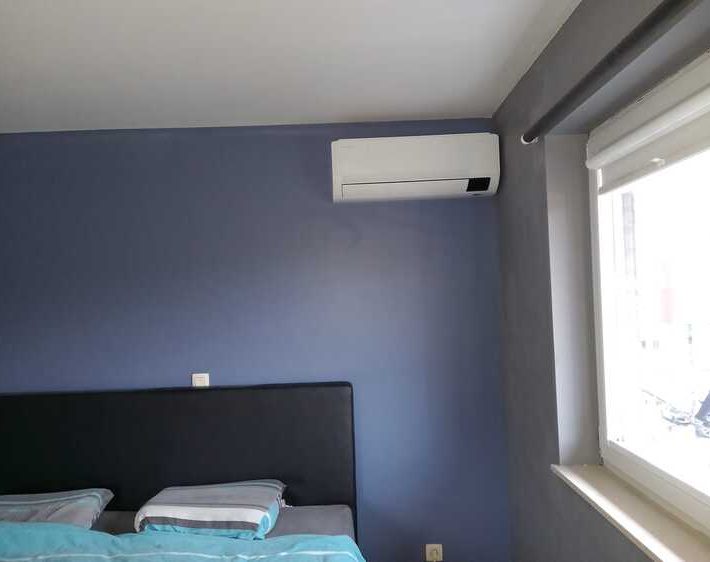 Realisatie Samsung multisplit aircowarmtepomp met 4 binnenunits Wind Free Comfort te Dilbeek