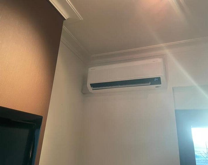 Realisatie Samsung multisplit aircowarmtepomp met 2 binnenunits Wind Free Elite te Mere