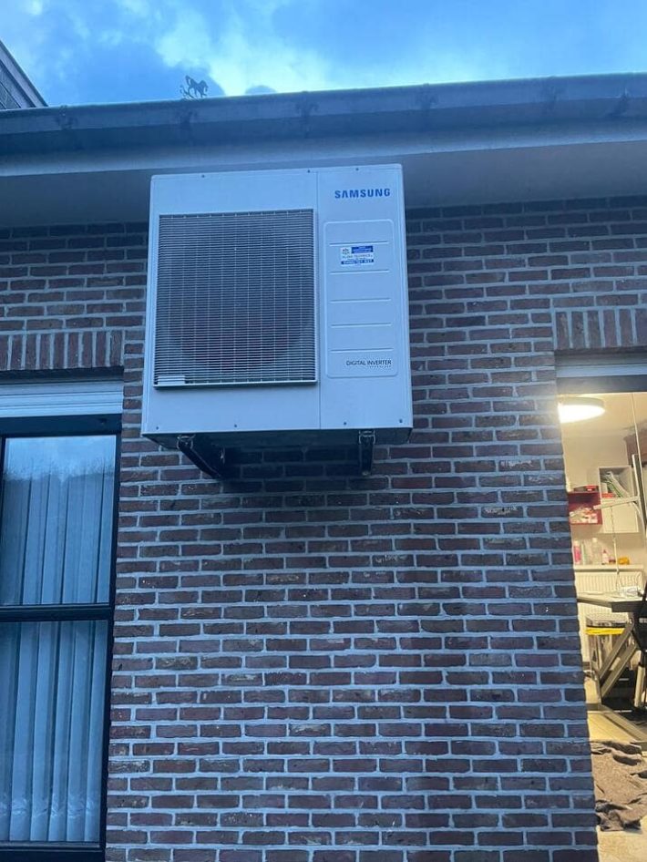 Realisatie Samsung multisplit aircowarmtepomp met 4 binnenunits CEBU te Meldert