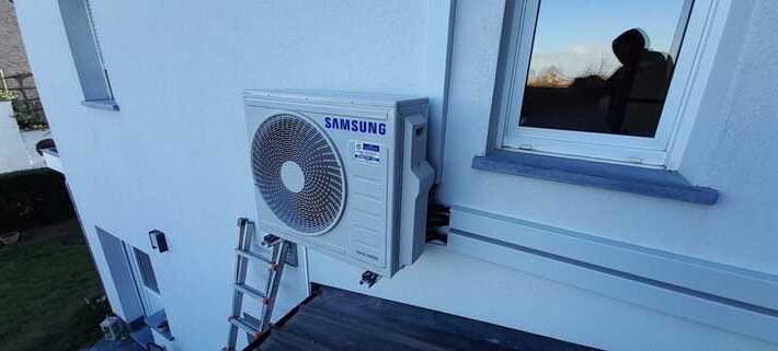 Realisatie Samsung multisplit aircowarmtepomp met 4 binnenunits CEBU te Smetlede