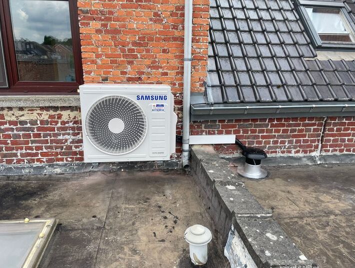 Realisatie Samsung multisplit aircowarmtepomp met 2 binnenunits CEBU + Wind Free Comfort & Elite te Wetteren