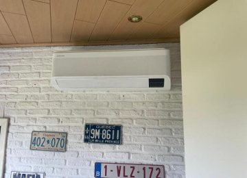 Realisatie Samsung single split airco/warmtepomp CEBU te Herdersem