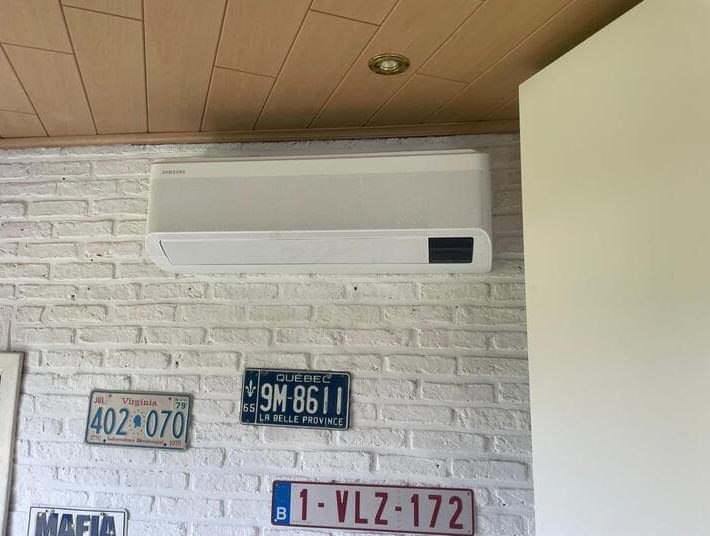 Realisatie Samsung single split aircowarmtepomp CEBU te Herdersem