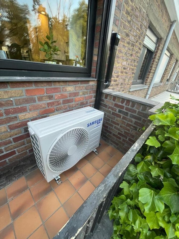 Realisatie Samsung multisplit aircowarmtepomp met 2 binnenunits CEBU te Wellen