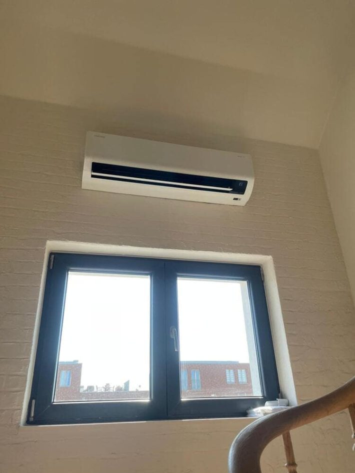 Realisatie Samsung multisplit aircowarmtepomp met 3 binnenunits CEBU + Wind Free Comfort & Elite te Gent