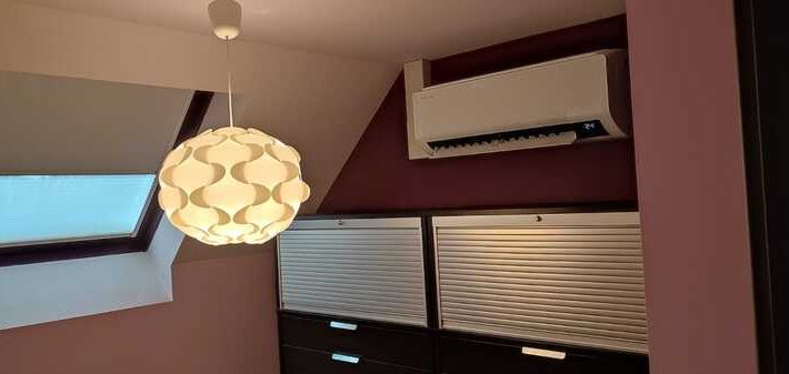 Realisatie Samsung multisplit aircowarmtepomp met 4 binnenunits Wind Free Comfort te Borsbeke