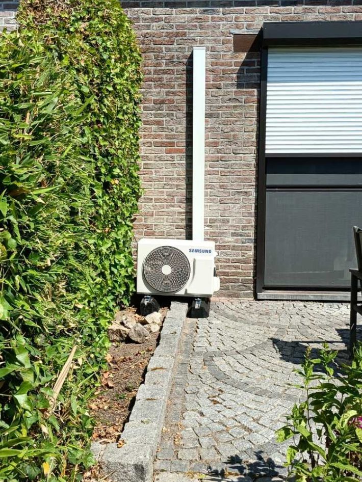Realisatie Samsung single split aircowarmtepomp Wind-Free Elite te Wichelen