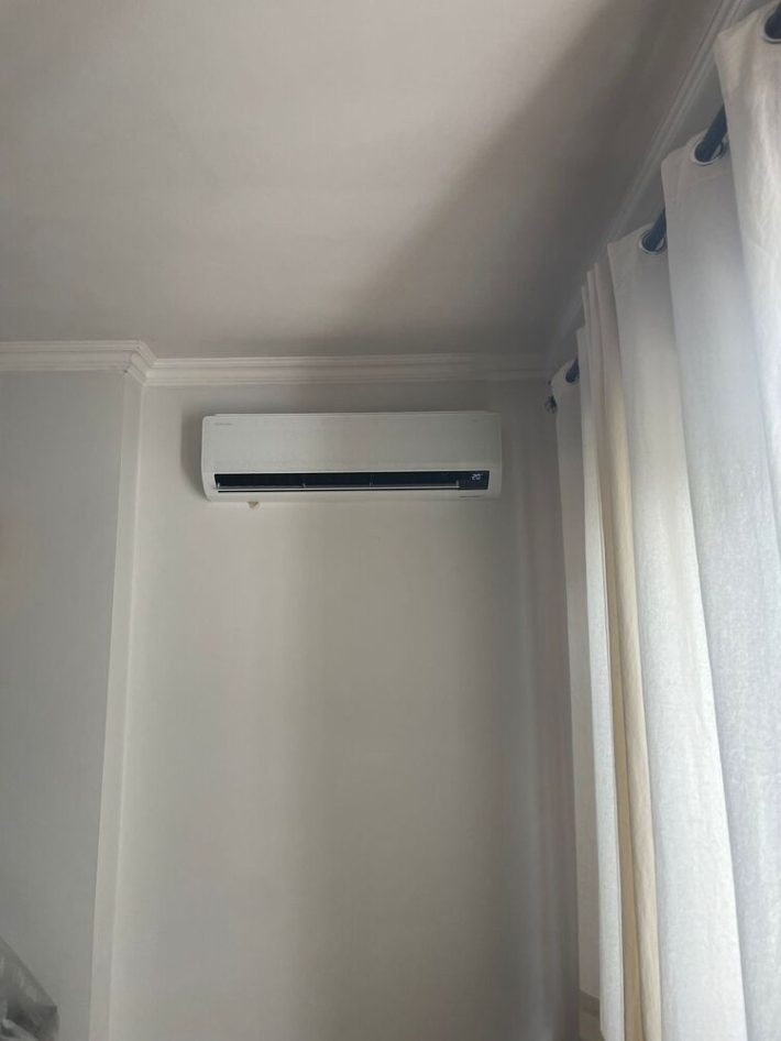 Realisatie Samsung multisplit aircowarmtepomp met 2 binnenunits Wind-Free Comfort te Lebbeke