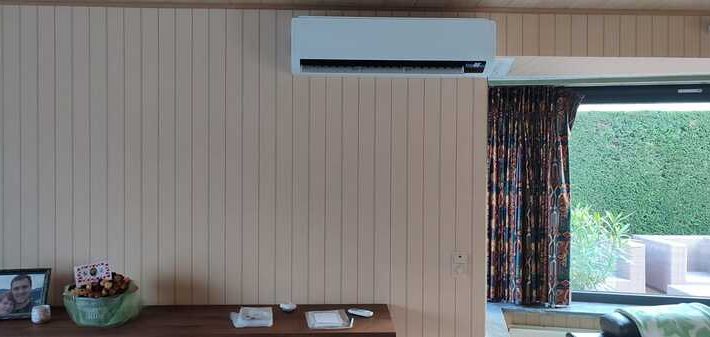 Realisatie Samsung multisplit aircowarmtepomp met 2 binnenunits Wind-Free Comfort + Cebu te Zottegem