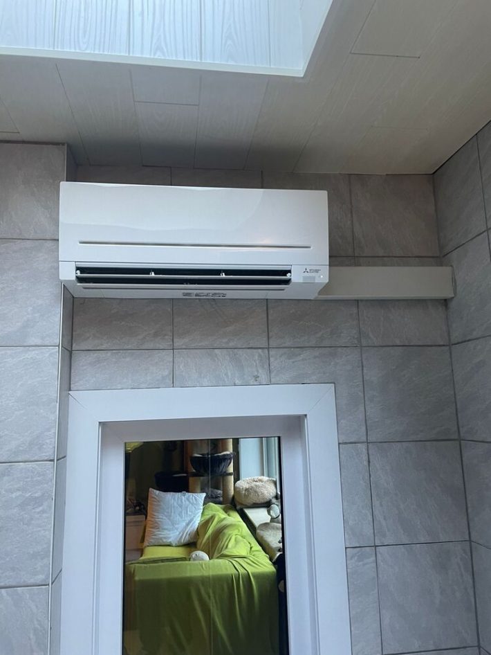 Realisatie Mitsubishi multisplit aircowarmtepomp met 3 binnenunits te Aalst