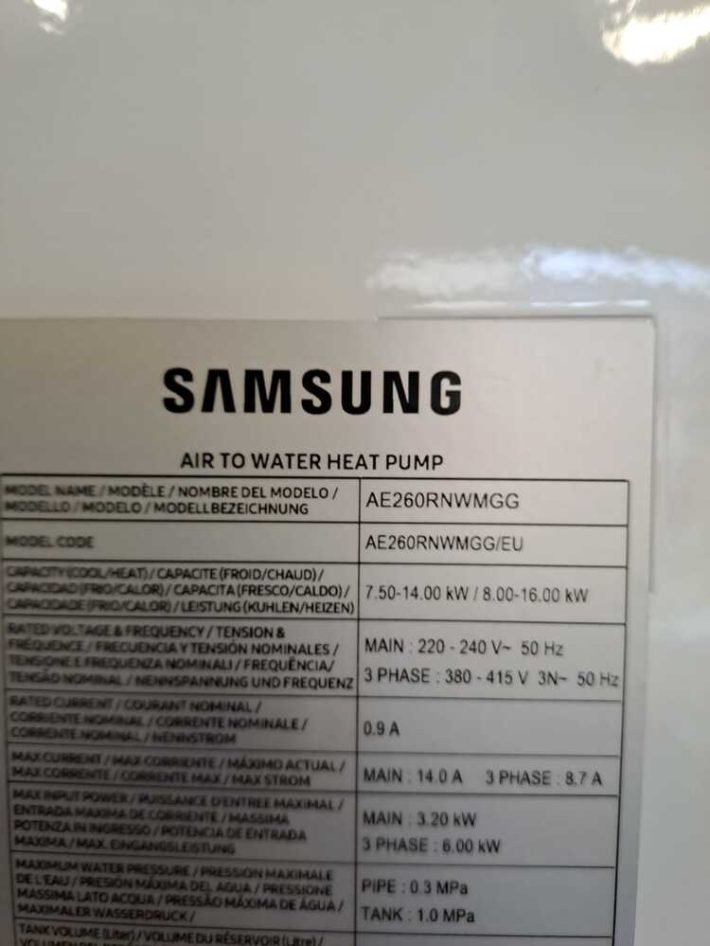 Realisatie Samsung HT luchtwater warmtepomp te Berlare