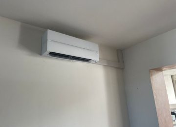 Realisatie Mitsubishi multisplit airco/warmtepomp met 2 binnenunits te Ninove