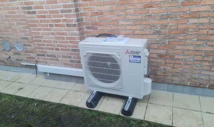 Realisatie Mitsubishi multisplit aircowarmtepomp met 2 binnenunits te Lede