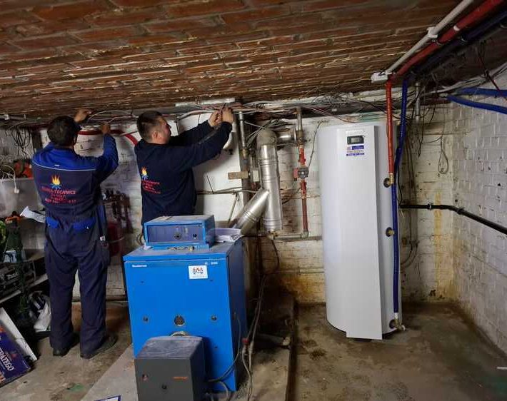 Realisatie Samsung multisplit aircowarmtepomp met 2 binnenunits en warmtepompboiler VIESSMANN vitocal 060A te Erpe-Mere