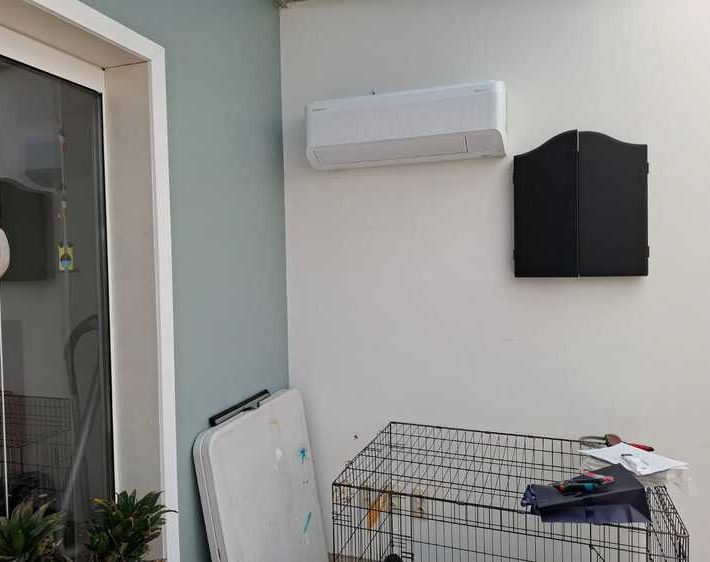Realisatie Samsung multisplit aircowarmtepomp met 5 binnenunits te Roosdaal
