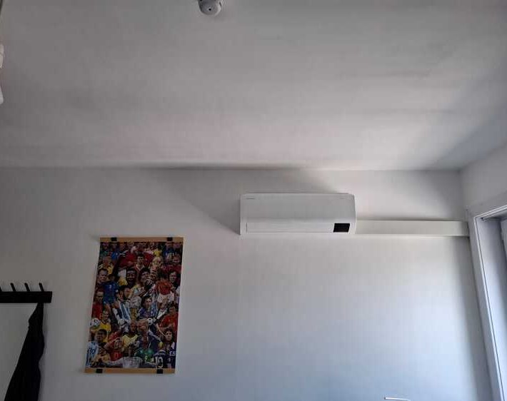 Realisatie Samsung multisplit aircowarmtepomp met 5 binnenunits te Roosdaal