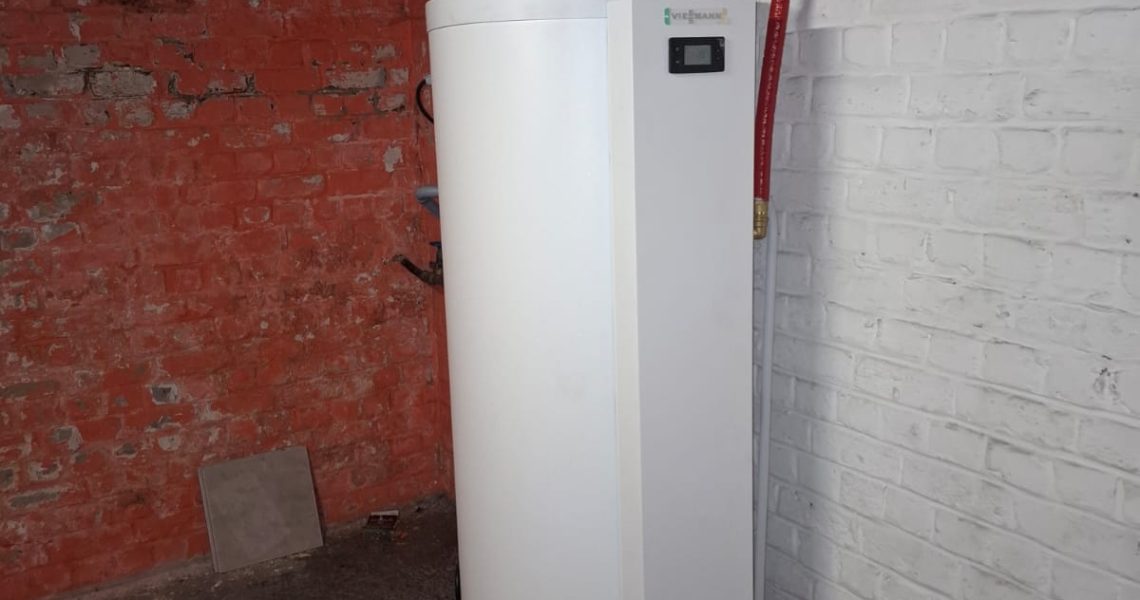 Realisatie warmtepompboiler VIESSMANN vitocal 060A te Lede