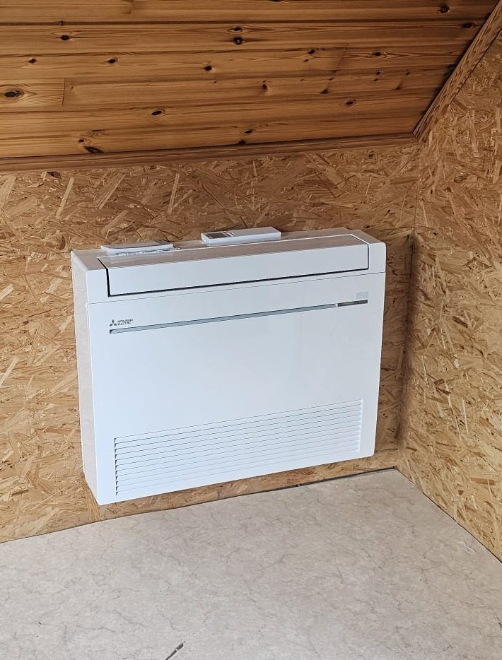Realisatie Mitsubishi multisplit aircowarmtepomp met 5 binnenunits te Brakel