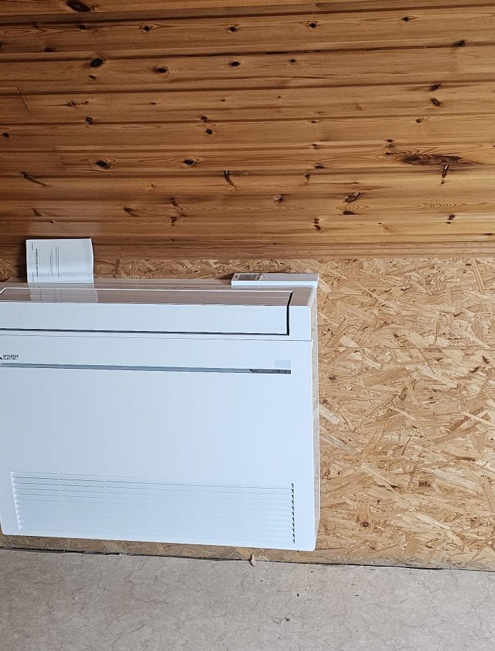 Realisatie Mitsubishi multisplit aircowarmtepomp met 5 binnenunits te Brakel