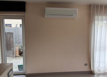 Realisatie Samsung multisplit airco/warmtepomp met 2 binnenunits  Wind Free Comfort  te Vlierzele