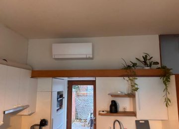 Realisatie Mitsubishi multisplit airco/warmtepomp met 3 binnenunits te Gent