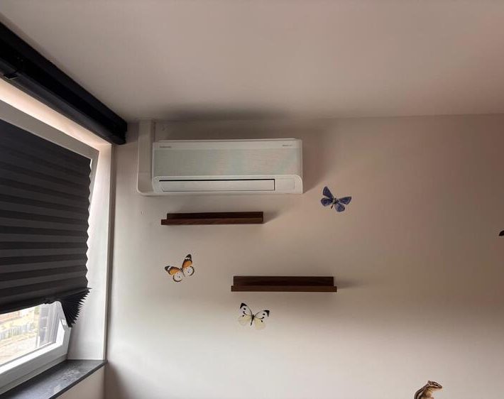 Realisatie Samsung multisplit aircowarmtepomp met 5 binnenunits Wind Free Comfort te Wetteren